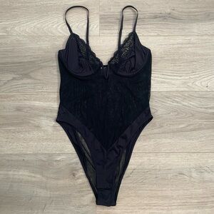 Urban Outfitters Black Lace Bodysuit